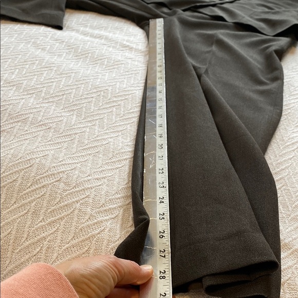 Simon Chang Women's Brown Suit Blazer and Wide Leg Trouser Dress Pant Minimalist - Picture 5 of 16